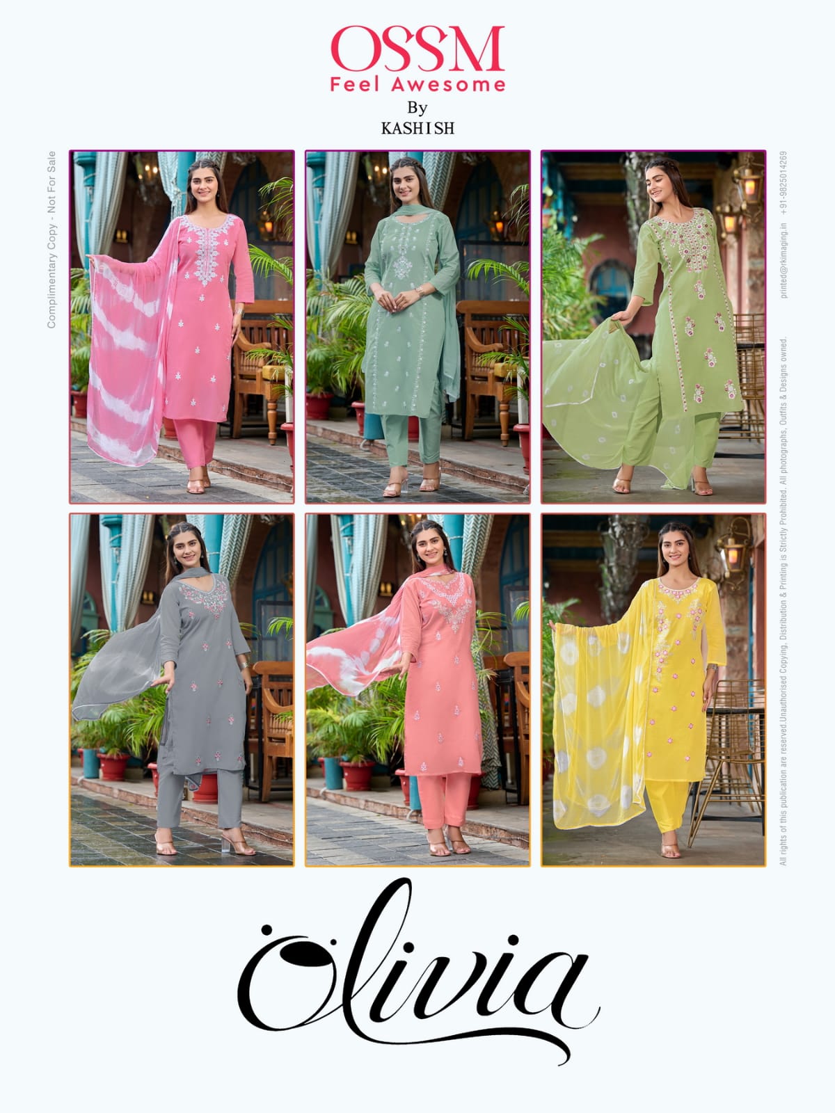 Ossm Olivia Premium Mal Cotton Readymade Suits Catalog